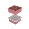 Molde de Silicona para Cubitos de Hielo Largos y Grandes, Uso Comercial para Whisky, Caldo, Recipiente para Comida de Bebé con Tapa, Bandeja para Congelar Sopa