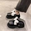 Sandalias Casual Dulces de Plataforma de Suela Gruesa para Mujer Estilo Nuevo Verano 2025 Nudo de Lazo Puntera Calzado Exterior Zapatos de Mujer