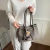 Bolsa Tote Retrô de Luxo Feminina 2026 Nova Tendência Moda Grande Capacidade Bolsa para o Dia a Dia Ombro Mão