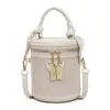 Bolso cilíndrico tejido más vendido transfronterizo, bolso cruzado retro de moda, bolso de mano de seda exquisito, bolso de mujer, venta al por mayor de fábrica