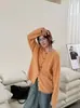 Cardigan de punto cepillado, cuello redondo, con lentejuelas de hilo dorado, estampado floral, mezcla de cachemira, colección otoño/invierno nueva para mujer, suéter abrigo de corte holgado