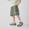 Roupas de Verão Haima para Crianças 2026 Novos Shorts de Verão Finos de Secagem Rápida para Crianças Maiores Tendência