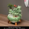 Tanque de Peixes Cerâmico Ornamentos de Água Corrente Fonte Doméstica Pequeno Tanque para Peixes Dourados Grande Bacia para Peixes Sala de Estar Decoração de Umidificação Paisagismo