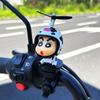 Bateria de carro elétrico carro bicicleta motocicleta decoração pequenos acessórios fofo novo enfeites de guidão boneca pato amarelo