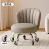 Taburete pequeño de rueda universal para uso doméstico, silencioso, con ruedas, con respaldo, taburete bajo, artefacto para llevar niños, taburete móvil para niños perezosos, algodón