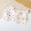 Pacote com 2 Blusas de Primavera e Outono para Bebê, Pijama Único, Roupa Íntima de Algodão para Proteção da Barriga, Camiseta Base, Roupa de Outono Sem Costura para Meninos e Meninas