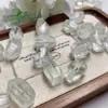 Azeite Verde Natural Cristal Forma Livre Acessório Esculpido à Mão DIY Pulseira Versátil, Pulseira de Pulso, Pingente e Joia