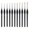 Juego de 11 Plumas de Gancho, Juego de Pinceles de Acuarela de Pelo de Nailon para Pintura al Óleo Digital, Pluma Especial para Calcar para Estudiantes de Arte