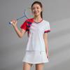 Ropa de bádminton de secado rápido para hombres y mujeres, de manga corta, transpirable, para voleibol, nuevo traje deportivo de tenis de mesa, ropa de competición con logotipo impreso