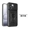 Funda para teléfono con soporte de ventana deslizante adecuada para RENO15 PRO 5G OPPO A3 PRO 5G anillo protector anticaídas