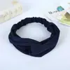 Nova Faixa de Cabeça Listrada Cruzada de Tricô Estilo Coreano, Faixa de Cabeça Secagem Rápida para Yoga e Lavar o Rosto, Lenço de Cabeça Acessório de Cabelo Liquidação