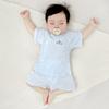 Traje de Bebé Verano Niños y Niñas Algodón Fino Manga Corta Pijama Ropa Infantil Dividida Ropa de Verano para Bebé