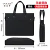 Bolsa de Negócios, Pasta, Bolsa Portátil para Documentos, Bolsa para Computador de Grande Capacidade, Bolsa de Ombro Transversal, Bolsa para Reunião com Impressão