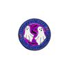 Broche Luminoso de Halloween Insignia de Dibujos Animados Fantasma Blanco Cabeza de Calabaza de Terror Insignia de Terror de Nochebuena Accesorios