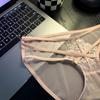 Nuevas Braguitas Sexy de Encaje de Malla para Mujer con Tirantes Delgados, Diseño Hueco Cruzado, Alta Elasticidad, Braguitas de Cintura Baja para Mujer 1318