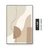 Pintura Decorativa Abstracta Morandi Estilo Crema Pintura de Pared para Sala de Estar Fondo de Sofá Arte Minimalista Sentido de Alta Gama Mural para Recibidor