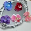 Horquilla de cabeza de flor Phalaenopsis Diadema de flor Materiales florales para manualidades Accesorios para el cabello Accesorios de boda Flores artificiales Flor de recuerdo Ramo de flores