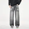 Jeans Novo Outono 2026 Padrão Raio Marca Tendência Masculina Novo Lavado Reto Emagrecedor High Street Cool Calça Longa