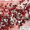Strass Vermelho Plano para Nail Art no Atacado, Mini Strass Vermelho Olho de Cavalo Gota d'Água Plano com Formatos Irregulares, Decorações de Strass para Unhas de Estilos Mistos