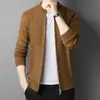 Moderna Chaqueta de Punto Estilo Hong Kong para Hombre, Nueva Chaqueta de Punto Casual Primavera y Otoño 2024 Ropa para Hombre