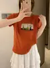 Camiseta de algodón acanalado de trece filas, fuente física, para mujer, directo de fábrica, con mangas acanaladas, corte ajustado, top de manga corta, exclusivo de venta al por mayor de verano