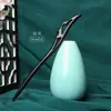 Ébano alongado estilo antigo madeira guaxinim antigo hanfu puxar cabelo estilo chinês coque bola de madeira presente para namorada