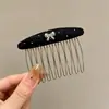 Pente para Cabelo com Estampa de Leopardo Retrô Doce Sem Costura com Múltiplos Dentes Estilo Coreano High-End Versátil Presilha de Cabelo para Mulheres Adultos Acessórios de Cabelo Headwear
