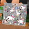 Pijama Gatito Crayon Shin-chan Pegatinas de Dibujos Animados Lindas Decorativas para Funda de Teléfono Transparente DIY Tableta Guka