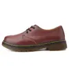 Zapatos de Trabajo de Caña Baja Talla Grande Transfronterizos para Mujer Piel de Vaca Estilo Británico Botines Talla Grande Punta Redonda Zapatos de Trabajo Casuales para Hombres y Mujeres Pareja