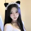 Diadema de Encaje Plisado Estilo Pura Pasión Orejas de Gato para Mujer Linda Chica Suave Accesorios para el Cabello Estilo Japonés Sirvienta Venta al por Mayor