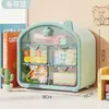 Caja de Almacenamiento Multifuncional Tipo Cajón de Escritorio Dormitorio de Estudiantes Cosméticos y Papelería Caja Organizadora de Gran Capacidad Caja a Prueba de Polvo