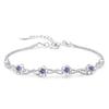 Versão japonesa e coreana do bracelete banhado a prata Jardim das Pessegueiras Shili de Sansheng III joias de mão de flor de ameixa desabrochando retrô para meninas fabricantes atacado