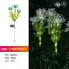 Luzes Solares Transfronteiriças, Luzes de Inserção no Solo, Lírios-Aranha, Girassóis, Rosas, Flores Artificiais, Dentes-de-Leão, Luzes de Fio de Cobre para Gramado