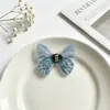 Mini Presilha de Cabelo Borboleta de Rede Dupla para Crianças, Mini Prendedor de Garra Acessórios de Cabelo, Presilha de Feijão Borboleta Fina de Rede com Strass 3D Prendedor de Cabelo