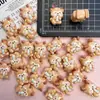 Mini Conejo Oso de Dibujos Animados Resina DIY Pegamento de Crema Pasador Diadema Accesorios de Joyería Hebilla de Zapato Imán de Refrigerador Material