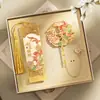 Caja de Regalo con Marcapáginas de Koi Regalo de Regreso a Clases Marcapáginas de Metal Recompensa Papelería Conmemorativa Cultural y Creativa Regalo Souvenir para Premios de Maestros