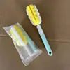 Cepillo para Tazas de Hogar para Lavar Tazas y Biberones, Cepillo Limpiador de Tazas de Mango Largo con Cabezal de Cepillo Reemplazable, Venta al por Mayor