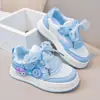2026 Nuevos Tenis Infantiles Primavera y Verano Malla Casual Versátiles Zapatos Deportivos Niñas Lindos Dibujos Animados Zapatos Blancos