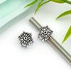 Cuentas antiguas de aleación de plata con agujero grande, pulsera con cuentas, colgante de calavera, búho, tai chi, cuentas sueltas, cuentas DIY, accesorios de joyería
