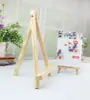 Mini Marco de Fotos de Madera para Niños DIY Soporte de Madera para Pintar Soporte de Trípode Soporte de Exhibición Plegable Soporte para Teléfono Caballete Pequeño de Escritorio