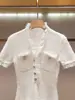 Vestido de verão novo estilo de alta qualidade para mulheres de Shenzhen Nanyou, design inspirado na Chanel, com franjas, modelador de cintura, manga curta para mulheres