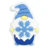 Acessórios Planos de PVC de Inverno Desenho Animado Transfronteiriços Acessórios de Cabelo Roupas Bolsas Acessórios de Joias DIY Adesivo de Cola Macia Azul