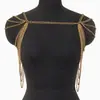 ZIZ Fengtong Apparel Acessórios Modernos Transfronteiriços Corrente de Ombro Vazada Sexy para Festas de Garotas Quentes Corrente para Corpo com Franjas
