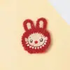 Novo Patch Bordado de Desenho Labubu Pato Pequeno Acessórios de Roupa DIY Grampo de Cabelo Etiqueta de Tecido Materiais de Decoração para Headwear