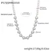 Xinyixinxishi Cadena Hecha a Mano con Cuentas y Circonita 5A Forma de Corazón Acero Inoxidable Chapado en Oro Real de 18K No se Desvanece