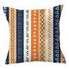 Exclusivo Transfronterizo para Funda de Almohada de Peluche Geométrica Azul Simple Tela para el Hogar Cojín de Sofá Diseño de Funda de Cojín