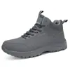 Botas para Hombre de Terciopelo Grueso Impermeables para Invierno Cálidas de Talla Grande Transfronterizas Zapatos de Algodón para Exterior Zapatos Casuales Zapatos Deportivos para Papá
