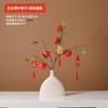 Flores Artificiais Criativas para Casa, Boas-vindas à Casa Nova, Flores de Caqui, Ornamentos de Vaso, Arranjos Florais para Sala de Estar, Decorações de Mesa para Hall de Entrada