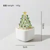 Cristalería Zibo, planta en maceta de árbol de Navidad temática de nieve sólida, exclusivamente para ventas transfronterizas, artesanías de vidrio, adornos de escritorio creativos, venta al por mayor