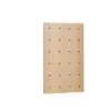 Estante de exhibición de pared de tablero perforado de madera maciza al por mayor estante de almacenamiento de partición decorativa estante de almacenamiento de pasillo de madera para colgar en la pared
